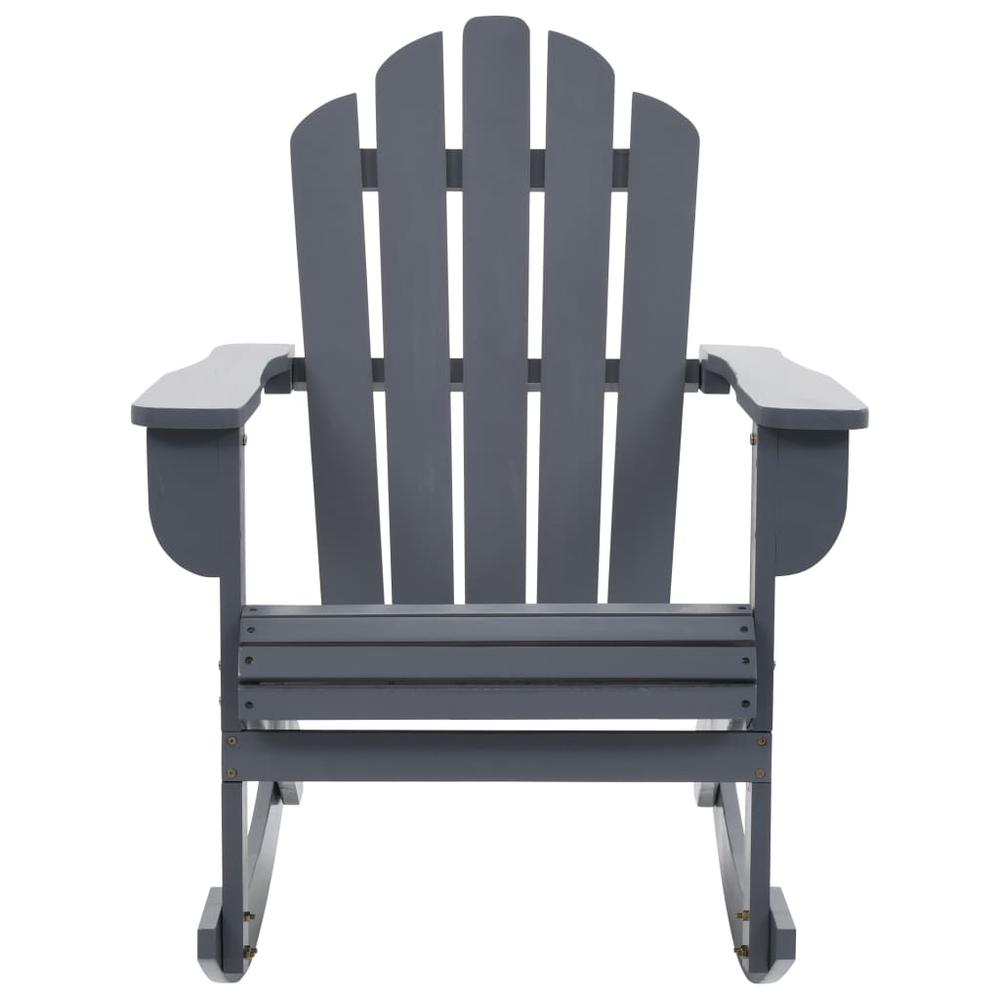 vidaXL Garden Rocking Chair Wood Gray, 45704. Picture 2