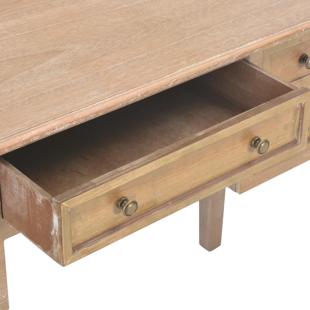 vidaXL Writing Desk Brown 43.1"x17.7"x30.5" Wood, 280072. Picture 7