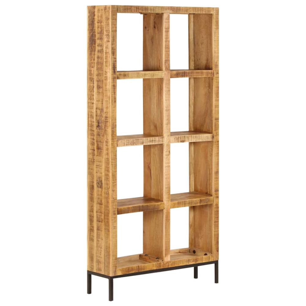 vidaXL Bookshelf 31.5"x9.8"x68.9" Solid Mango Wood, 247966. Picture 1