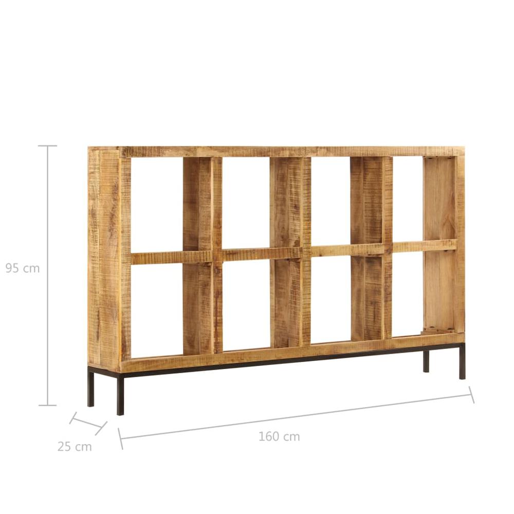 vidaXL Sideboard 63"x9.8"x37.4" Solid Mango Wood, 247967. Picture 6
