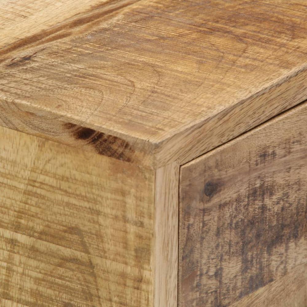 vidaXL Sideboard 34.6"x11.8"x27.9" Solid Mango Wood, 247969. Picture 2