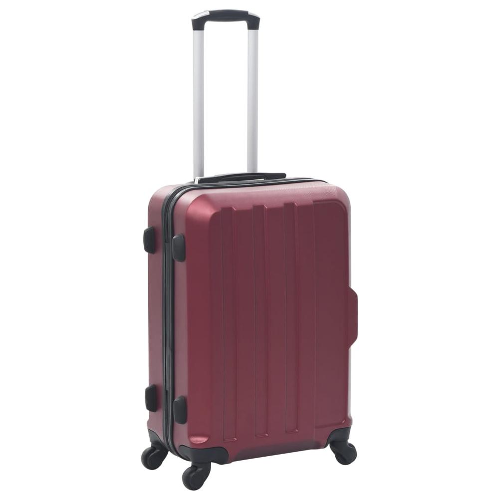 Hardcase Trolley Set 3 pcs Wine Red ABS. Picture 1