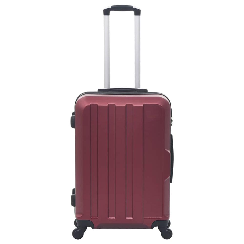 Hardcase Trolley Set 3 pcs Wine Red ABS. Picture 2