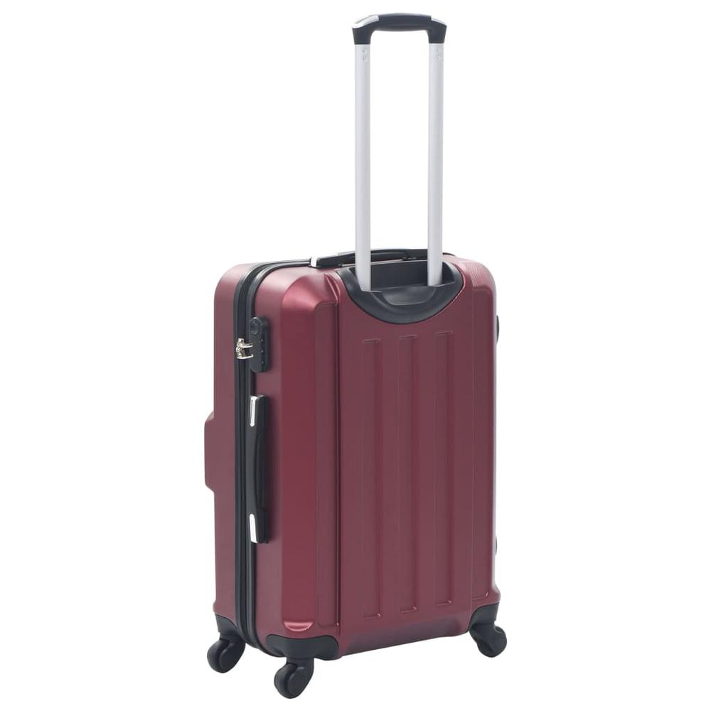 Hardcase Trolley Set 3 pcs Wine Red ABS. Picture 3