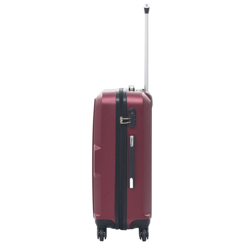 Hardcase Trolley Set 3 pcs Wine Red ABS. Picture 4