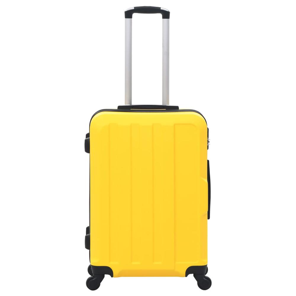 Hardcase Trolley Set 3 pcs Yellow ABS. Picture 2