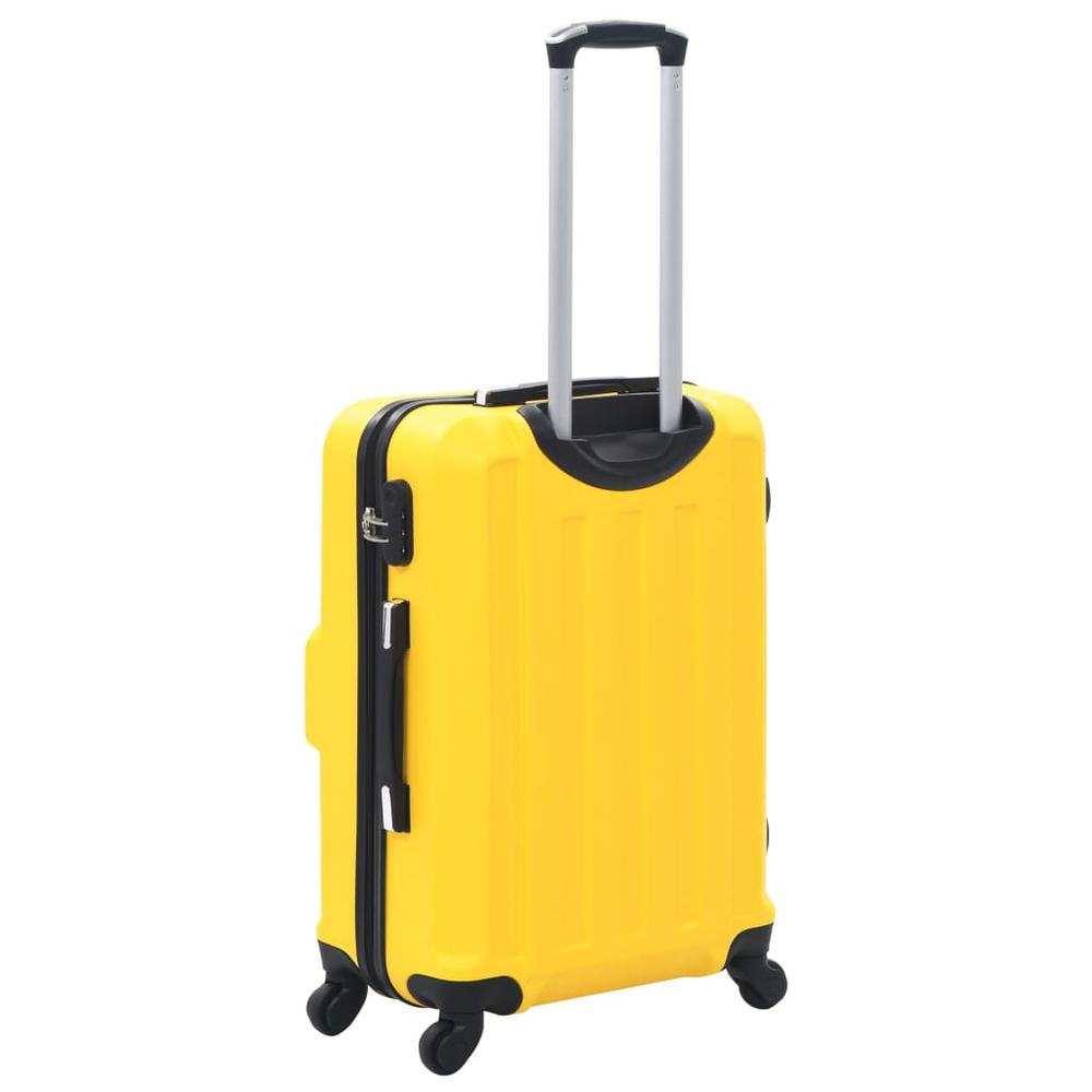 Hardcase Trolley Set 3 pcs Yellow ABS. Picture 3