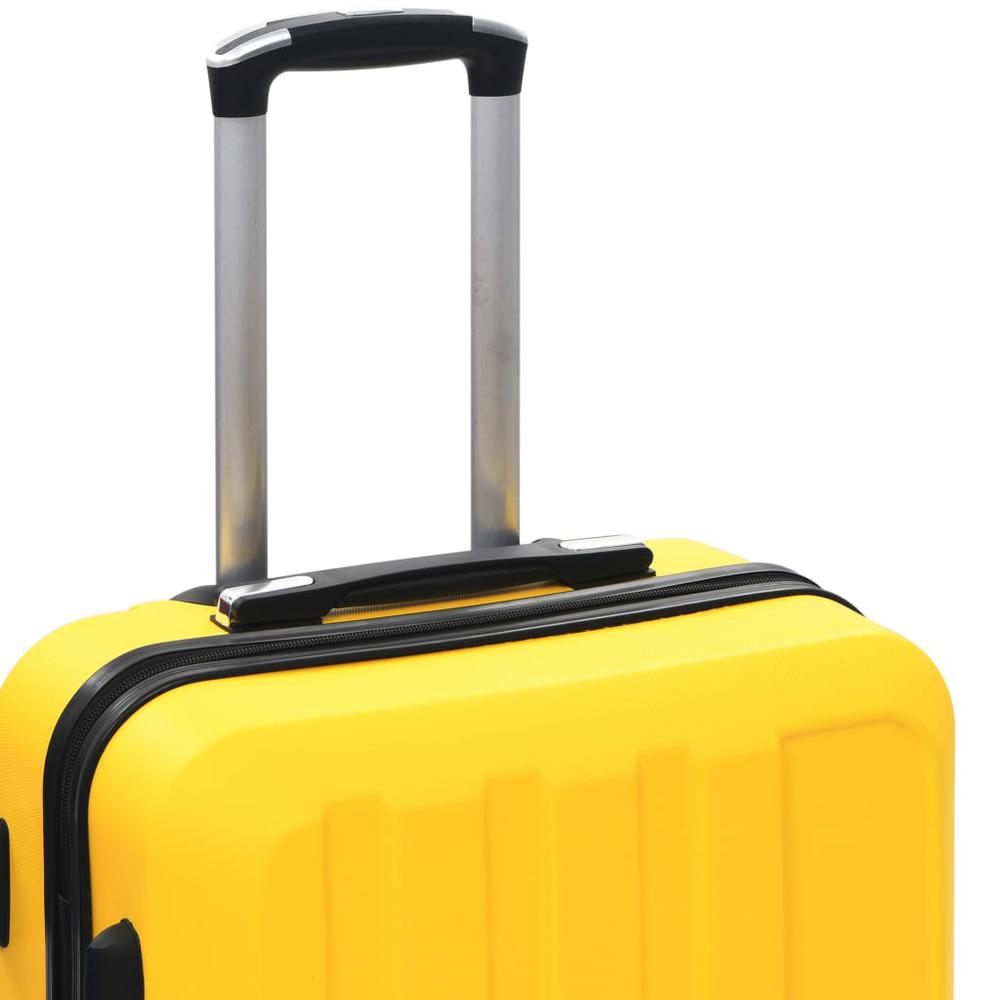 Hardcase Trolley Set 3 pcs Yellow ABS. Picture 6
