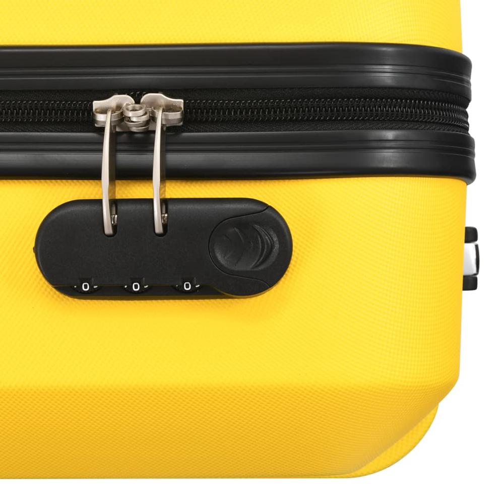 Hardcase Trolley Set 3 pcs Yellow ABS. Picture 7