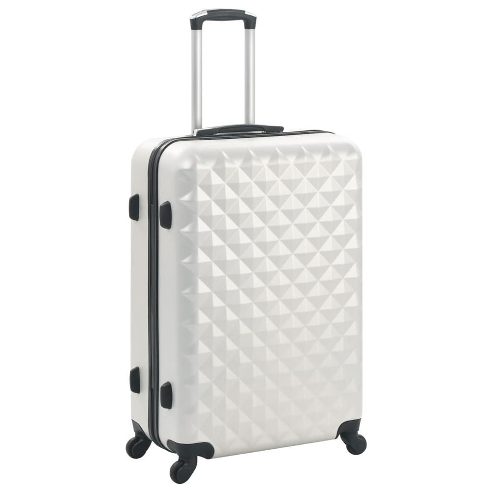 Hardcase Trolley Set 3 pcs Bright Silver ABS. Picture 1