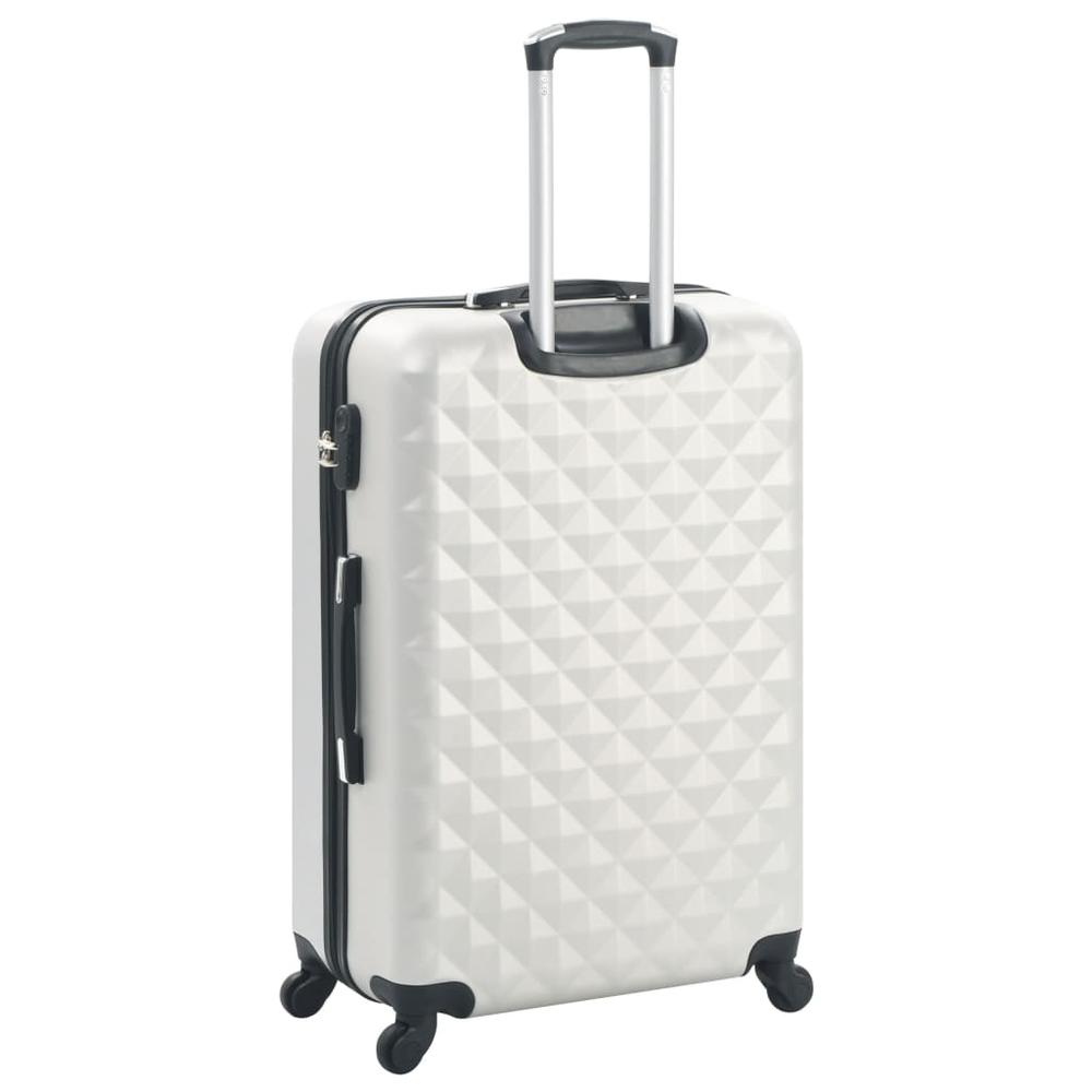 Hardcase Trolley Set 3 pcs Bright Silver ABS. Picture 3
