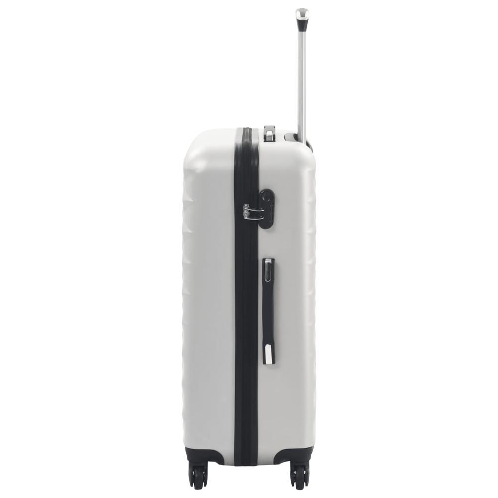 Hardcase Trolley Set 3 pcs Bright Silver ABS. Picture 4