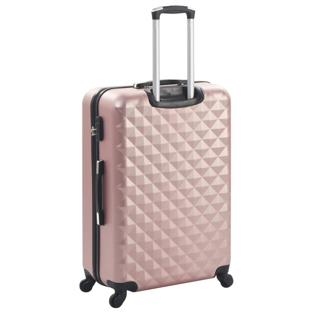 Hardcase Trolley Set 3 pcs Rose Gold ABS. Picture 3