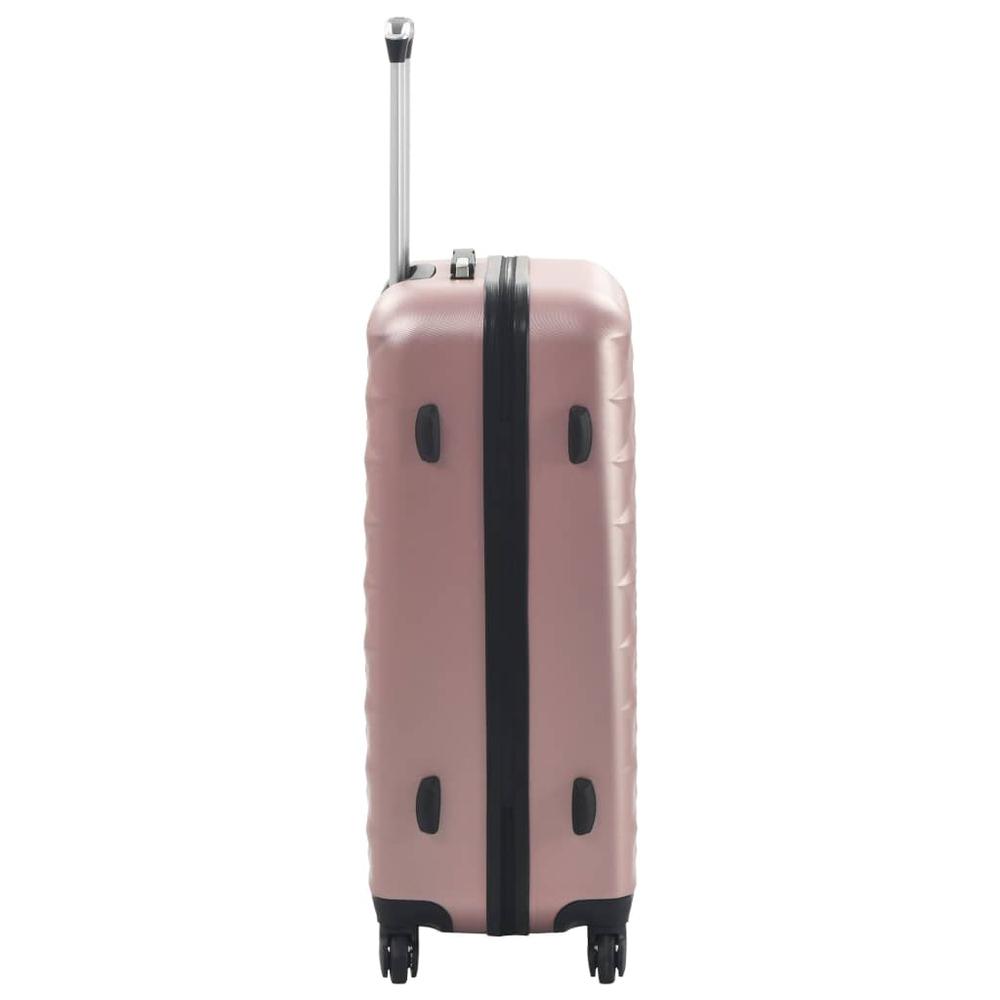 Hardcase Trolley Set 3 pcs Rose Gold ABS. Picture 4