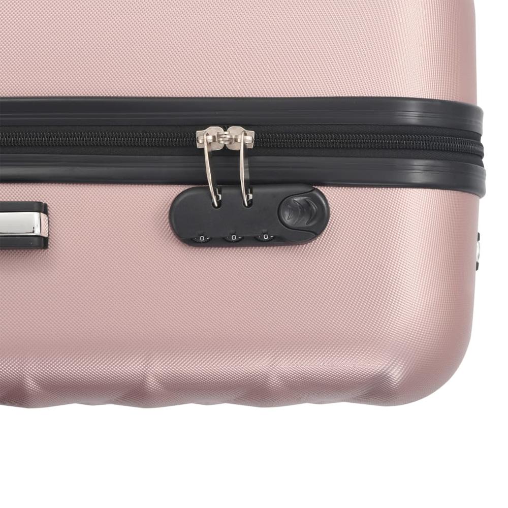 Hardcase Trolley Set 3 pcs Rose Gold ABS. Picture 7