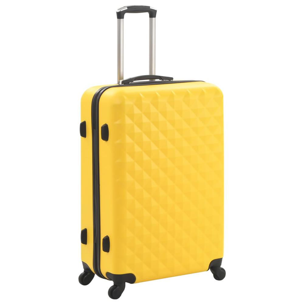 Hardcase Trolley Set 3 pcs Yellow ABS. Picture 1