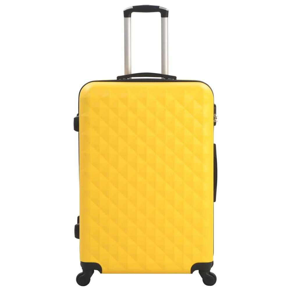 Hardcase Trolley Set 3 pcs Yellow ABS. Picture 2