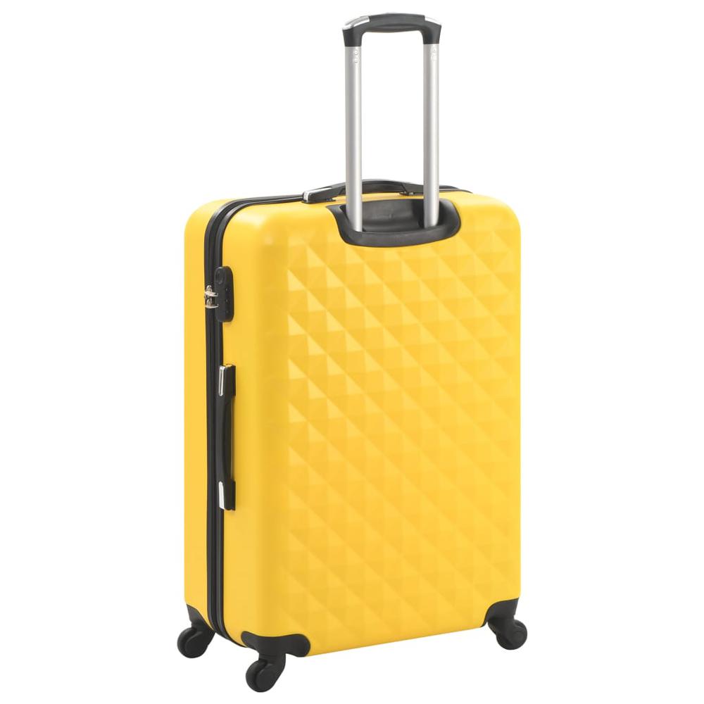Hardcase Trolley Set 3 pcs Yellow ABS. Picture 3