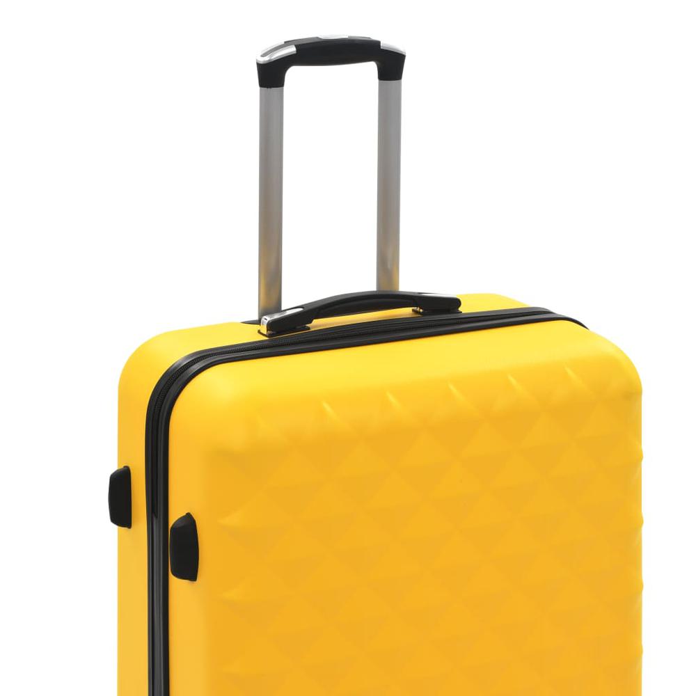 Hardcase Trolley Set 3 pcs Yellow ABS. Picture 6