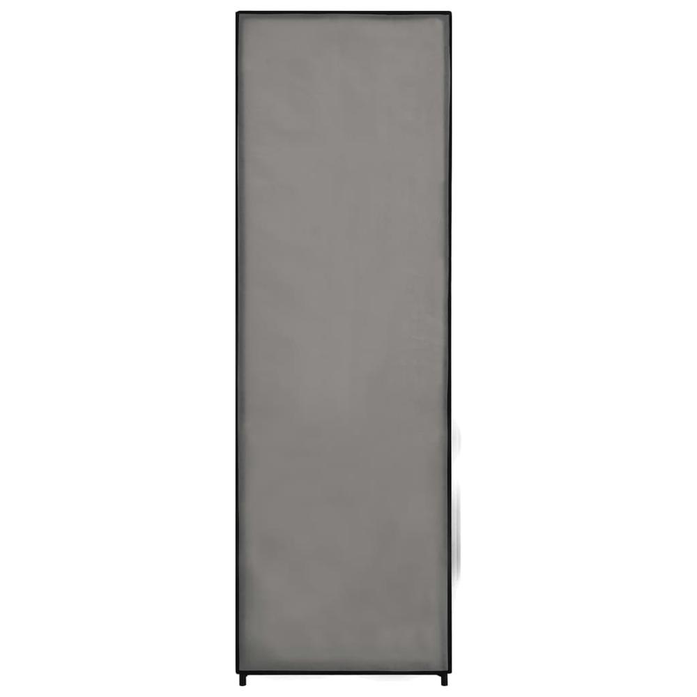 Wardrobe Gray 34.3"x19.3"x62.6" Fabric. Picture 5