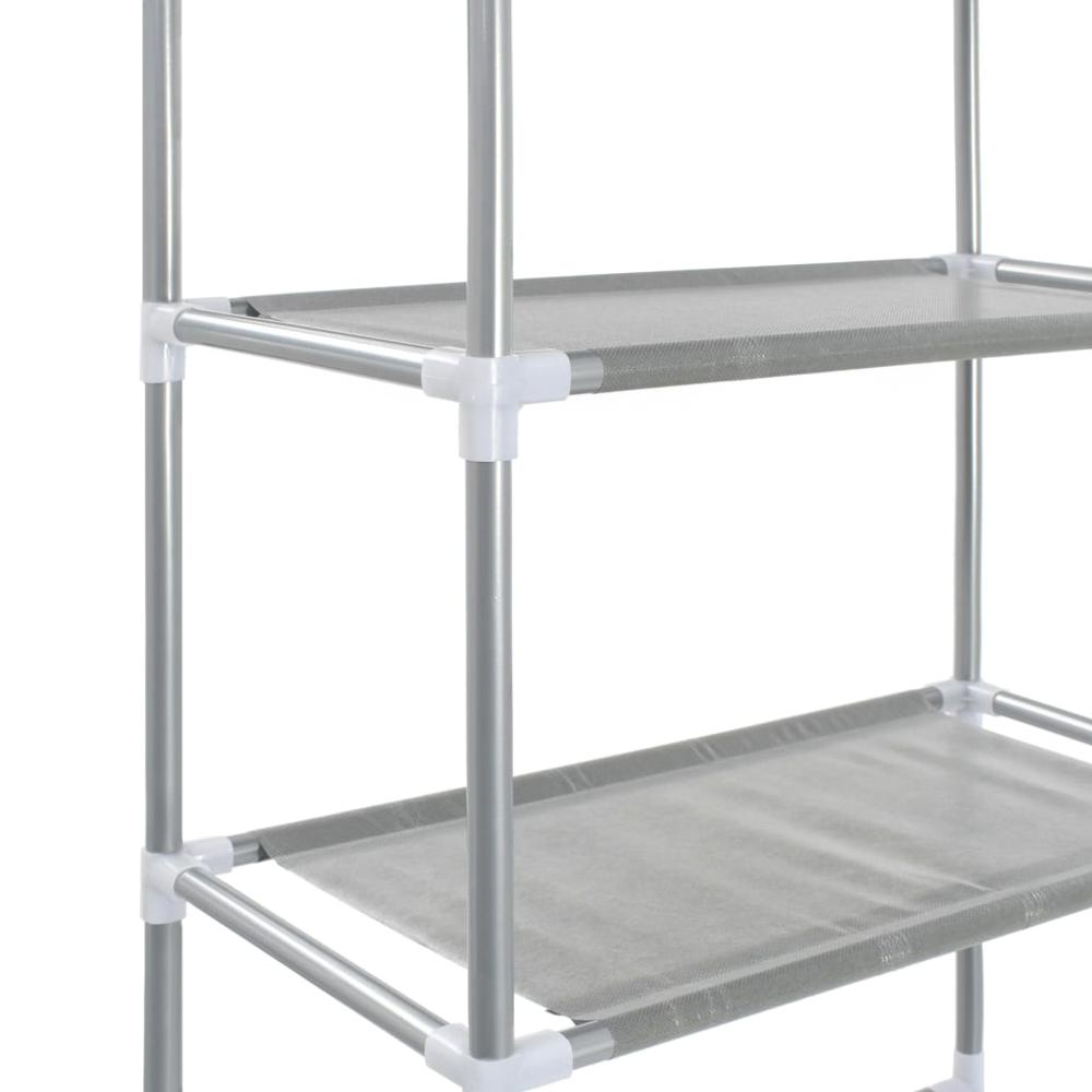 3-Tier Storage Rack over Toilet Silver 20.9"x11"x66.5". Picture 6
