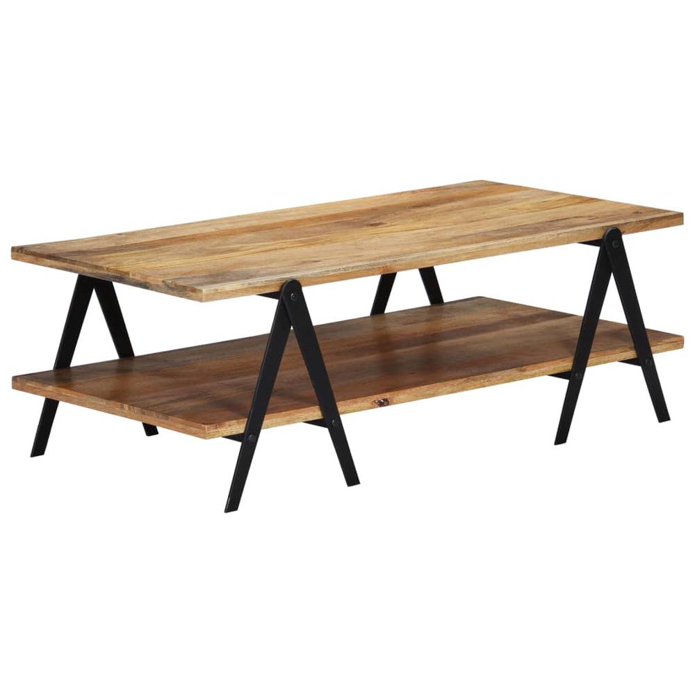 vidaXL Coffee Table 45.3"x23.6"x15.7" Solid Mango Wood. Picture 8