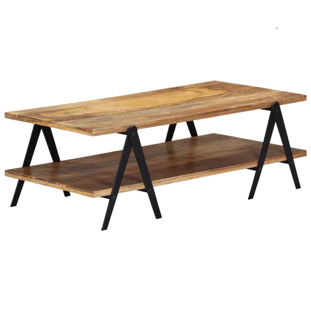 vidaXL Coffee Table 45.3"x23.6"x15.7" Solid Mango Wood. Picture 9