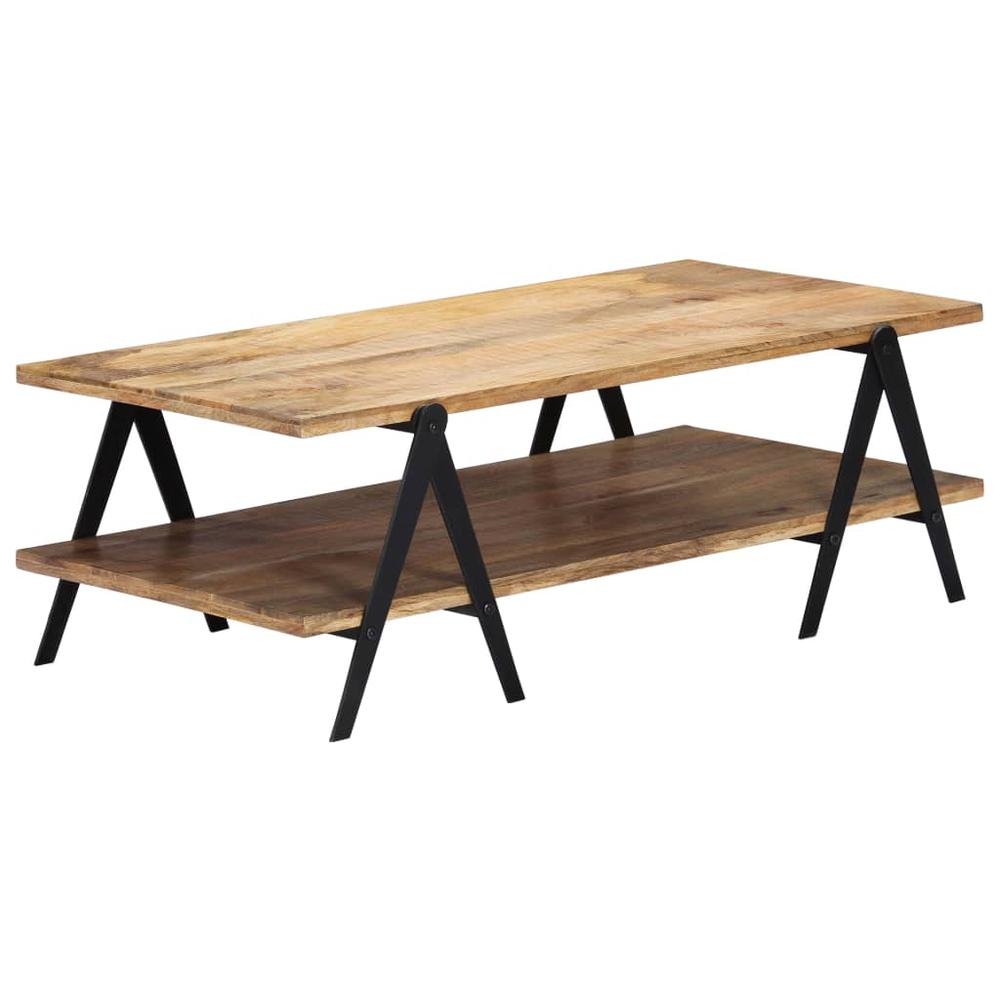 vidaXL Coffee Table 45.3"x23.6"x15.7" Solid Mango Wood. Picture 10