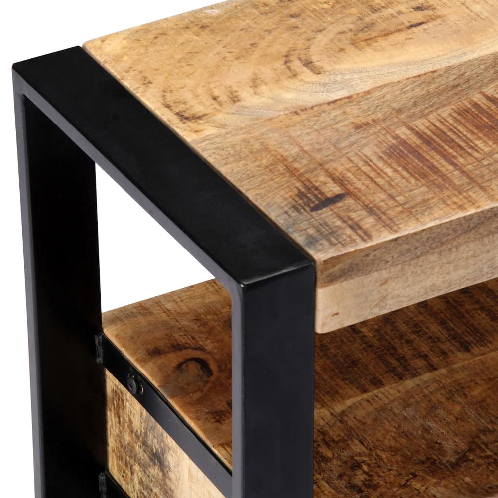 vidaXL TV Cabinet 59.1"x11.8"x17.7" Solid Mango Wood, 247906. Picture 5