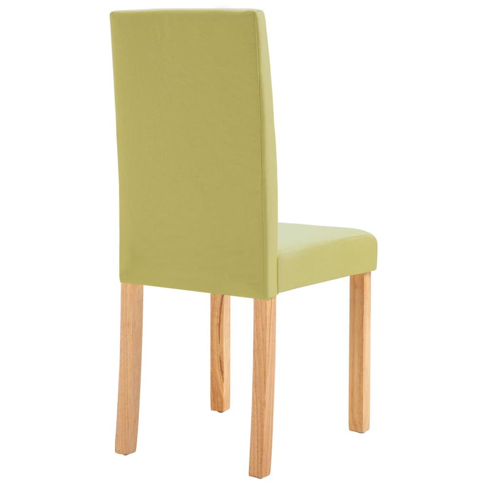 vidaXL Dining Chairs 2 pcs Green Fabric, 249224. Picture 7