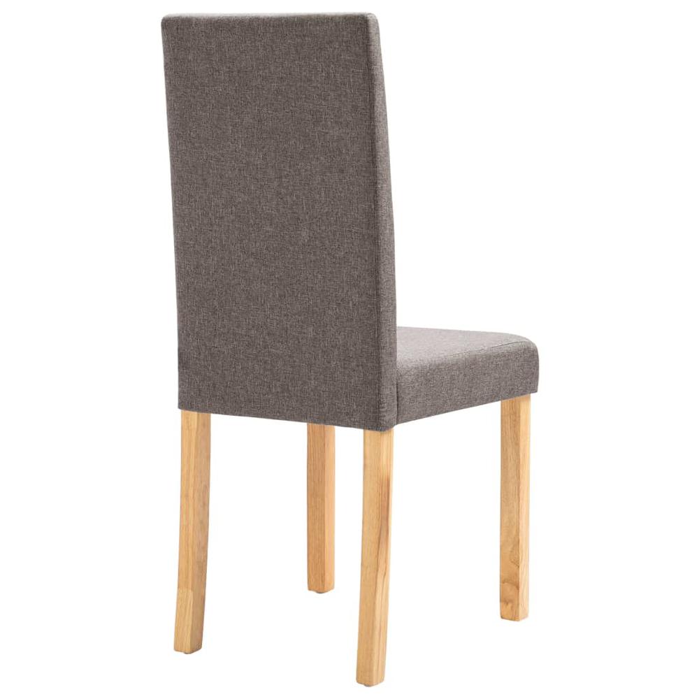 vidaXL Dining Chairs 2 pcs Taupe Fabric, 249232. Picture 7