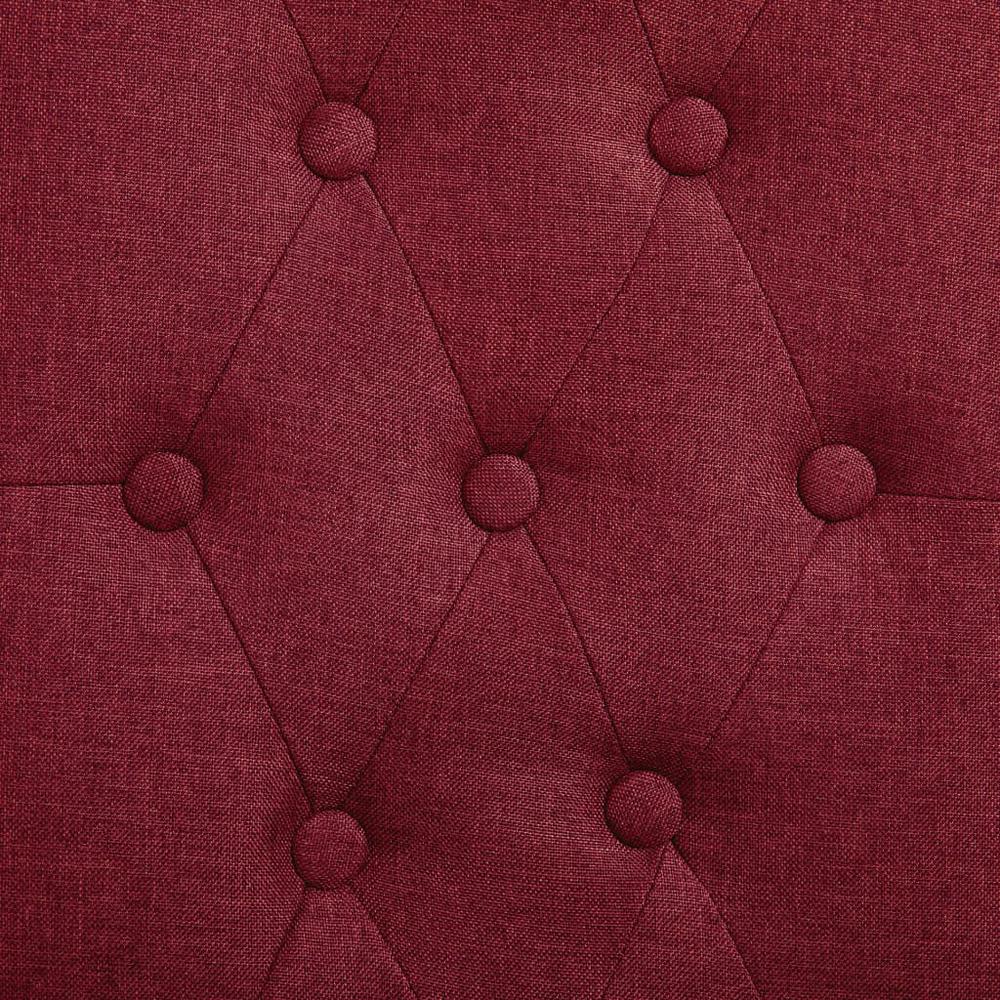 vidaXL Dining Chairs 2 pcs Wine Red Fabric, 249241. Picture 2