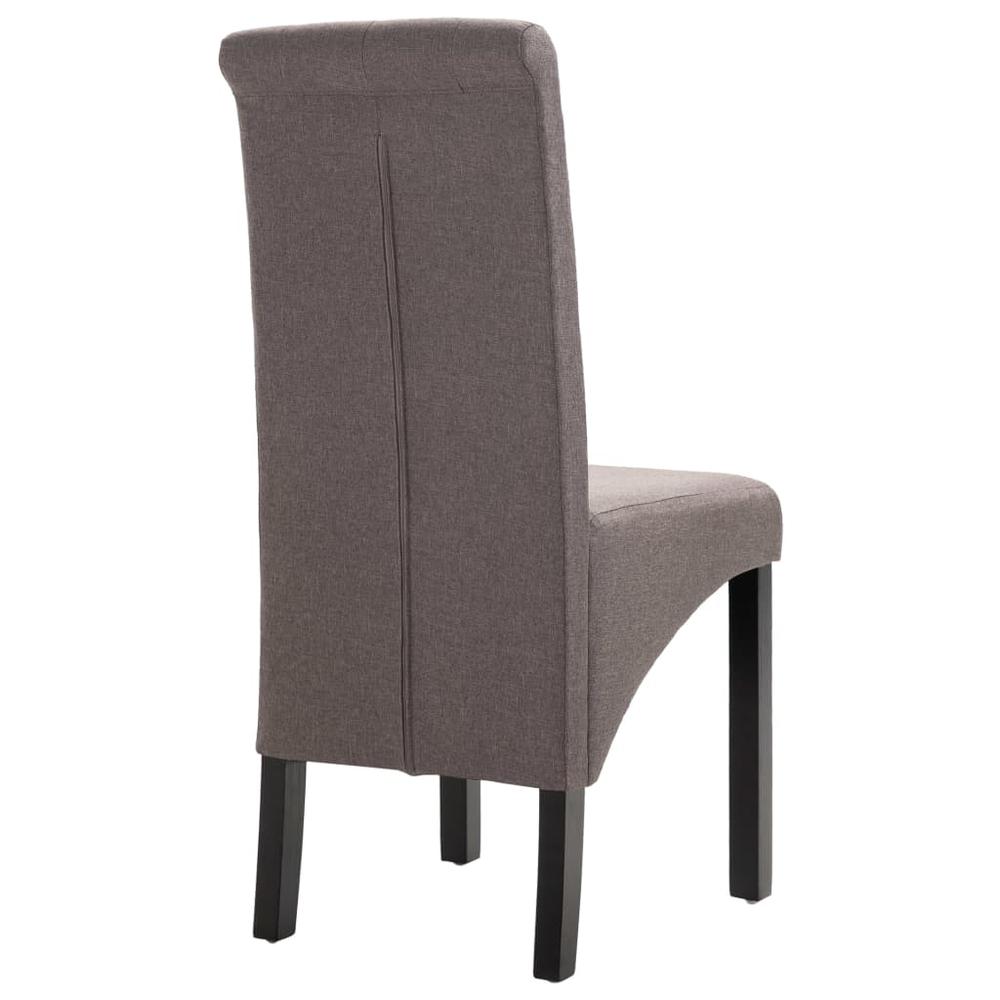 vidaXL Dining Chairs 2 pcs Taupe Fabric, 249242. Picture 6