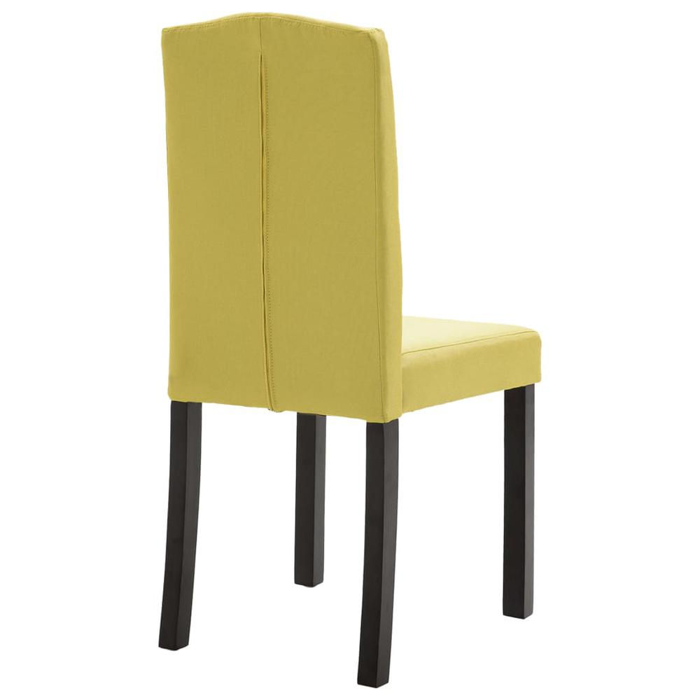 vidaXL Dining Chairs 2 pcs Green Fabric, 249251. Picture 7