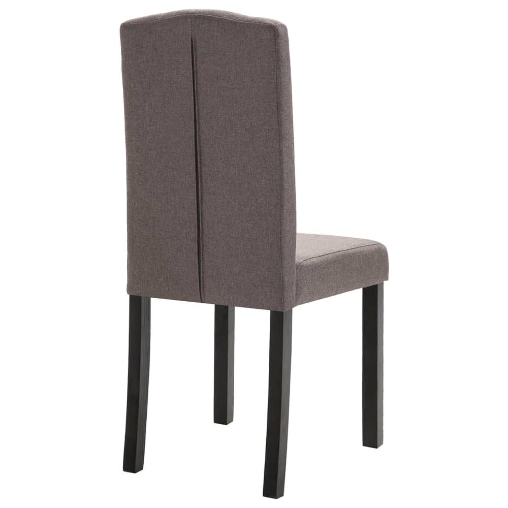 vidaXL Dining Chairs 4 pcs Taupe Fabric, 249260. Picture 7