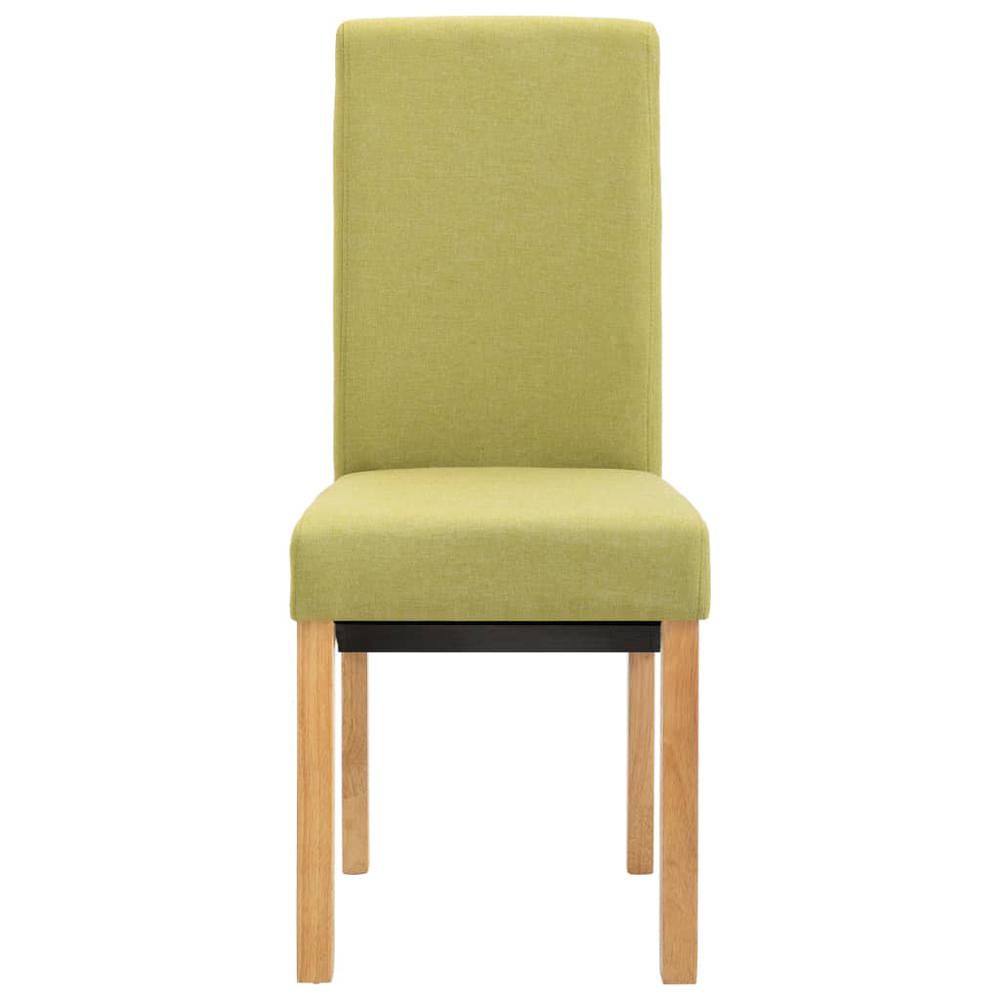 vidaXL Dining Chairs 4 pcs Green Fabric, 249278. Picture 4