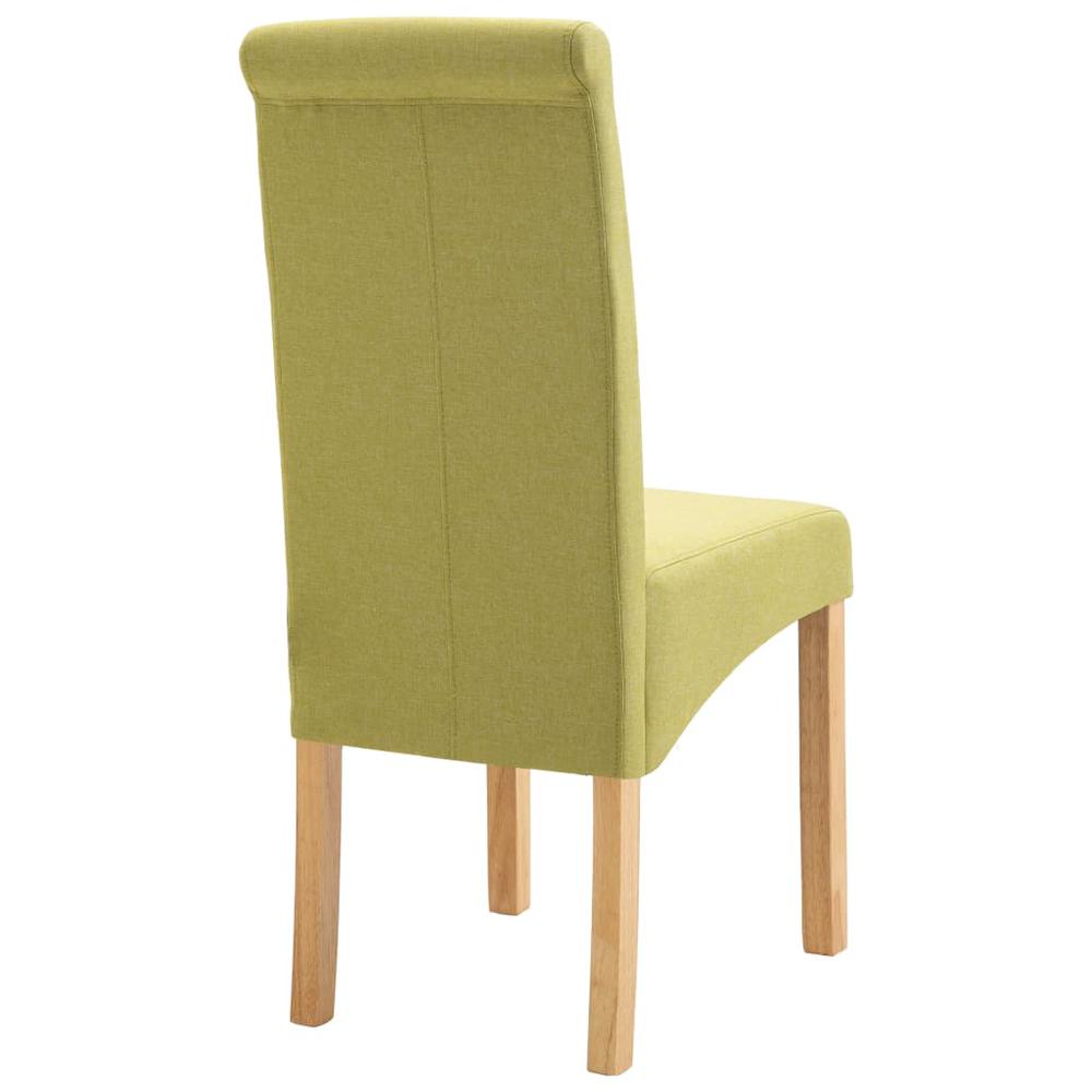 vidaXL Dining Chairs 4 pcs Green Fabric, 249278. Picture 6