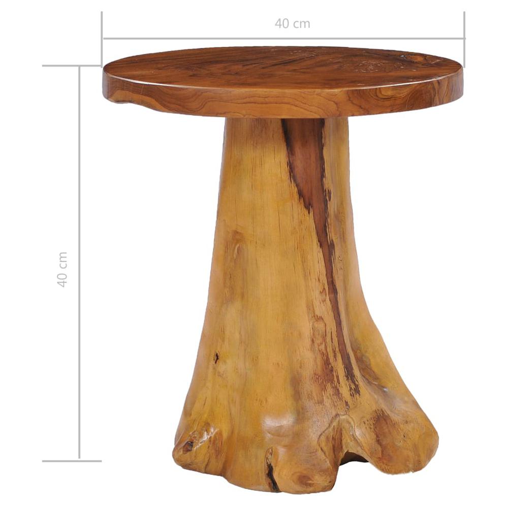 vidaXL Coffee Table 15.7"x15.7" Solid Teak Wood, 281653. Picture 4