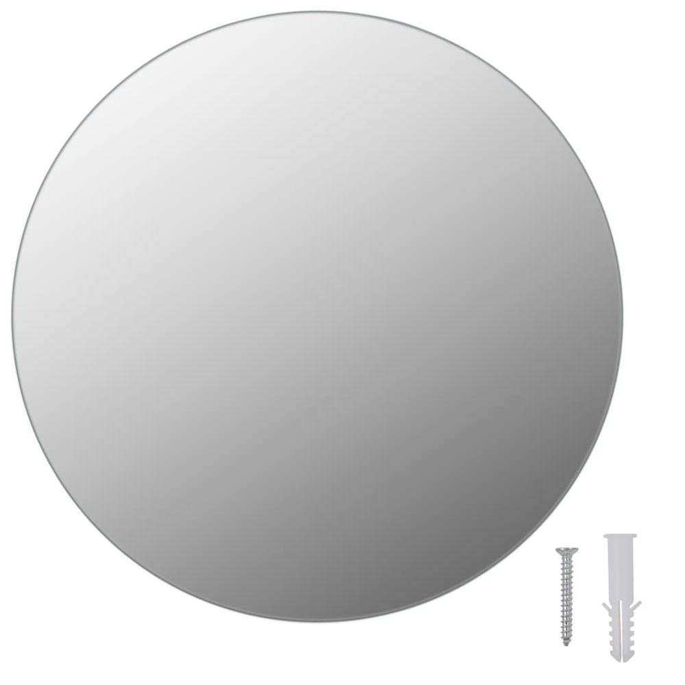 vidaXL Frameless Mirror Round 11.8" Glass, 283653. Picture 2