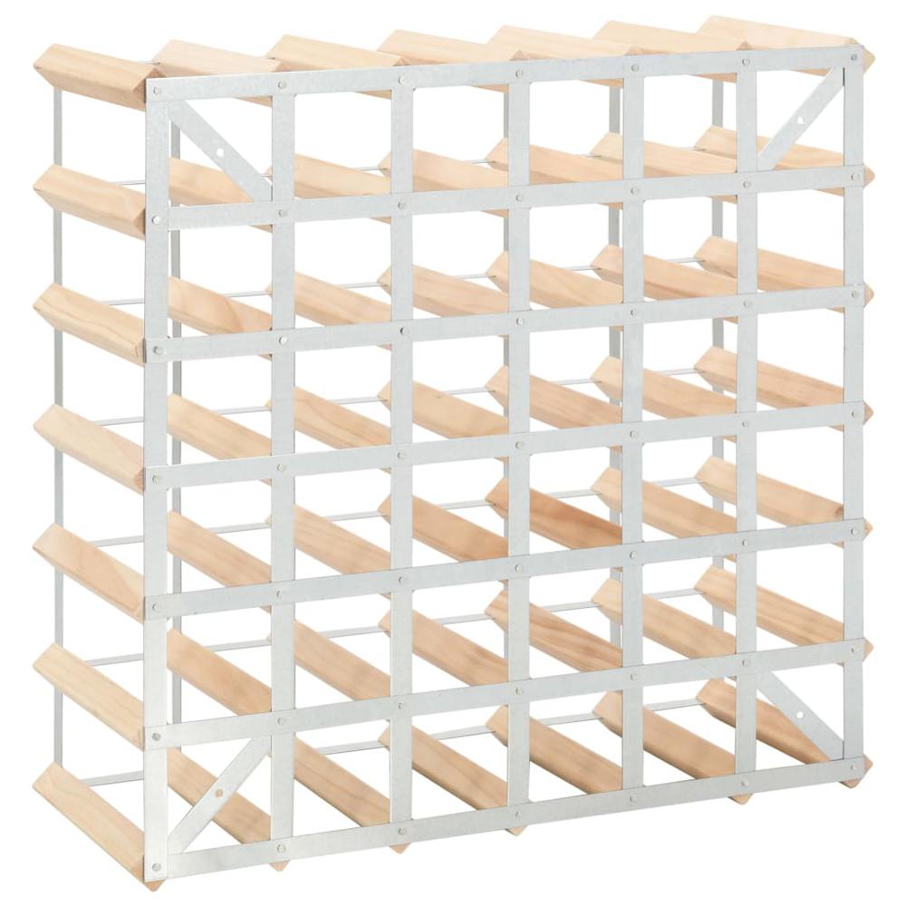 Wine Rack for 42 Bottles Solid Pinewood. Picture 2