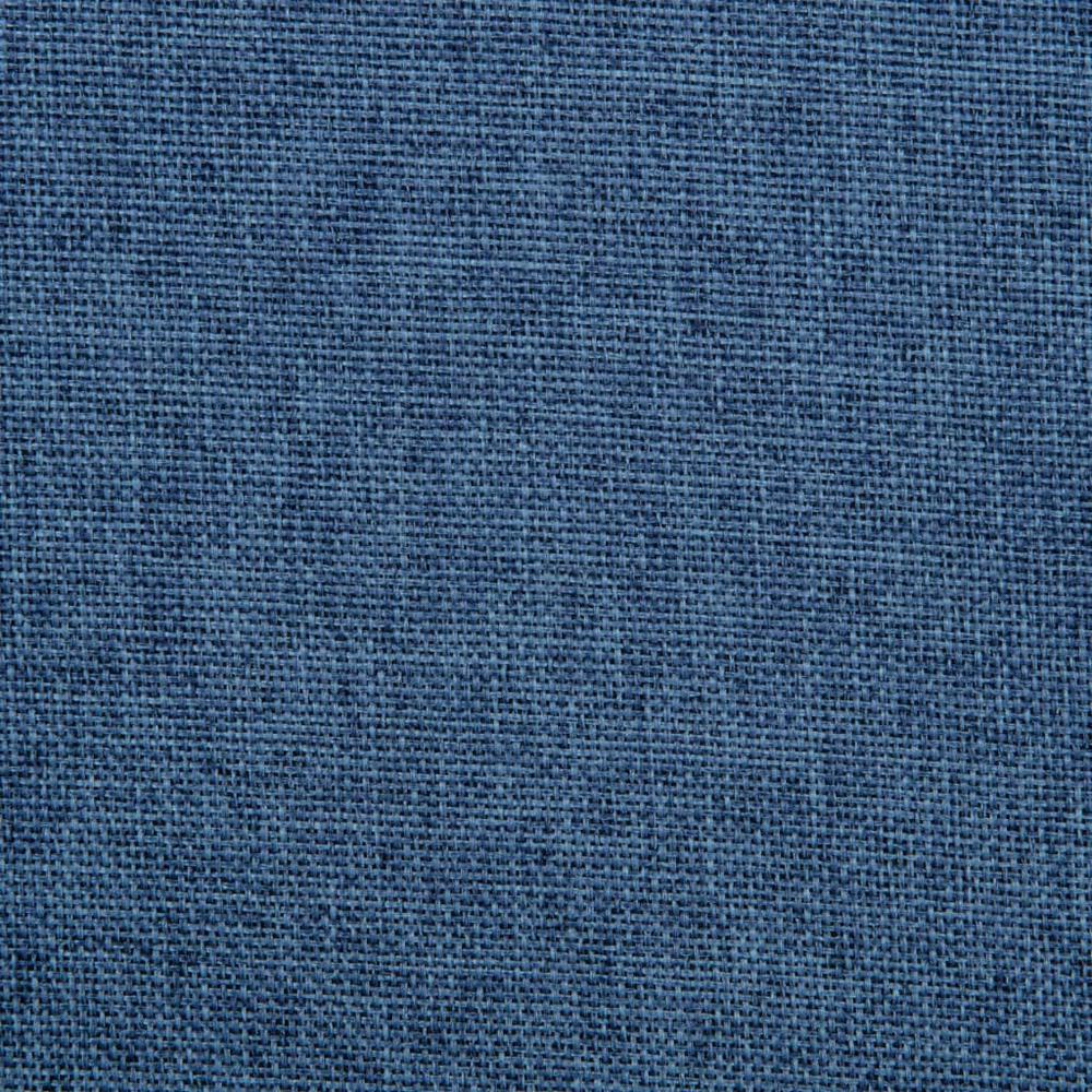 Swivel Dining Chair Blue Fabric. Picture 6