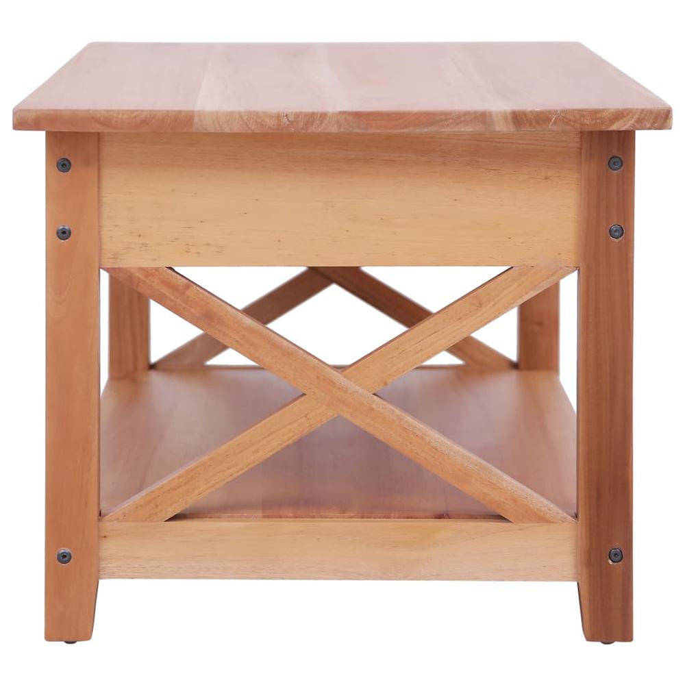 vidaXL Coffee Table 39.4"x21.7"x18.1" Solid Mahogany Wood, 283838. Picture 5