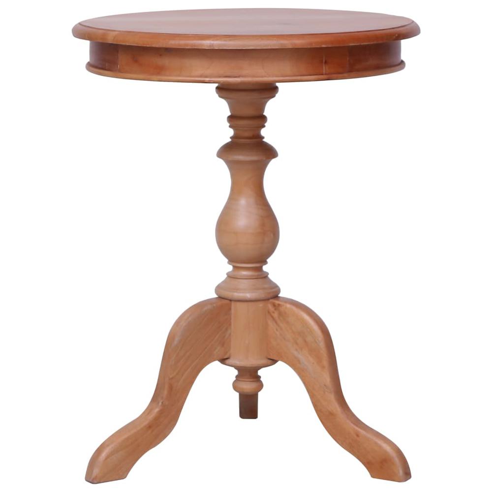 vidaXL Side Table Natural 19.7"x19.7"x25.6" Solid Mahogany Wood, 283846. Picture 1