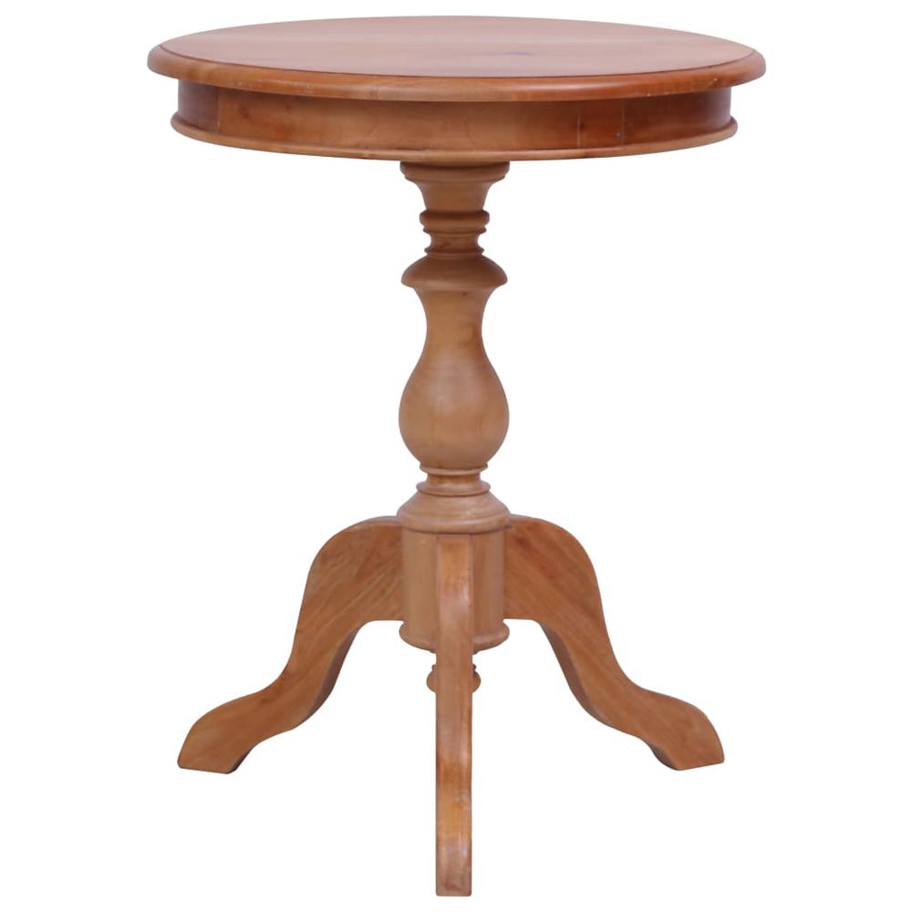 vidaXL Side Table Natural 19.7"x19.7"x25.6" Solid Mahogany Wood, 283846. Picture 2