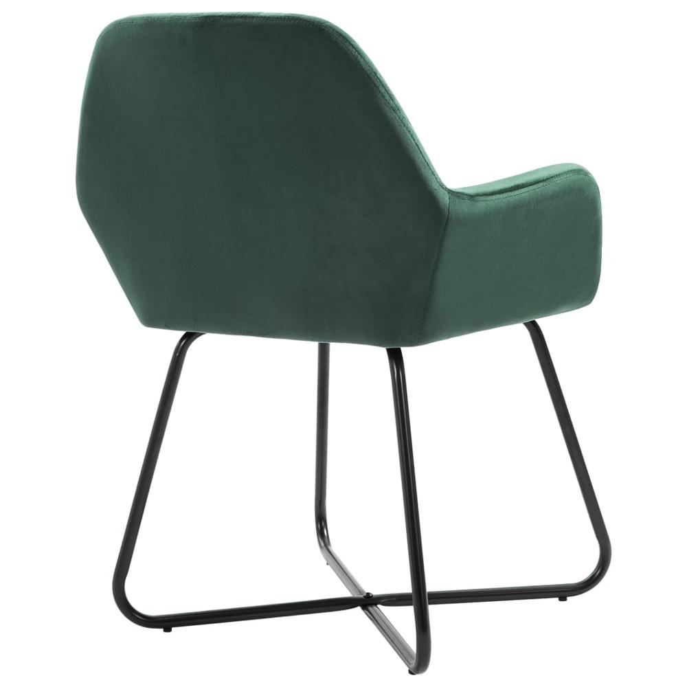 vidaXL Dining Chairs 2 pcs Green Velvet, 249803. Picture 6