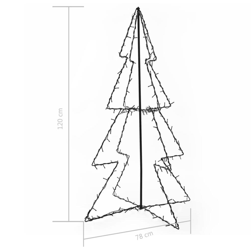 Christmas Cone Tree 160 LEDs Indoor and Outdoor 30.7"x47.2". Picture 3