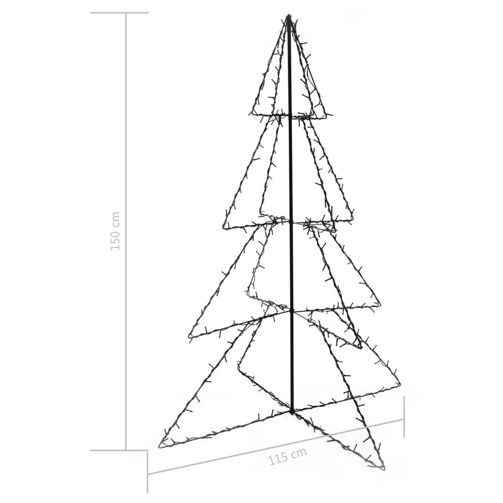 Christmas Cone Tree 240 LEDs Indoor and Outdoor 45.3"x59.1". Picture 3