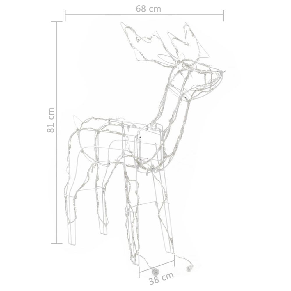 3 Piece Christmas Light Display Reindeers 229 LEDs. Picture 7