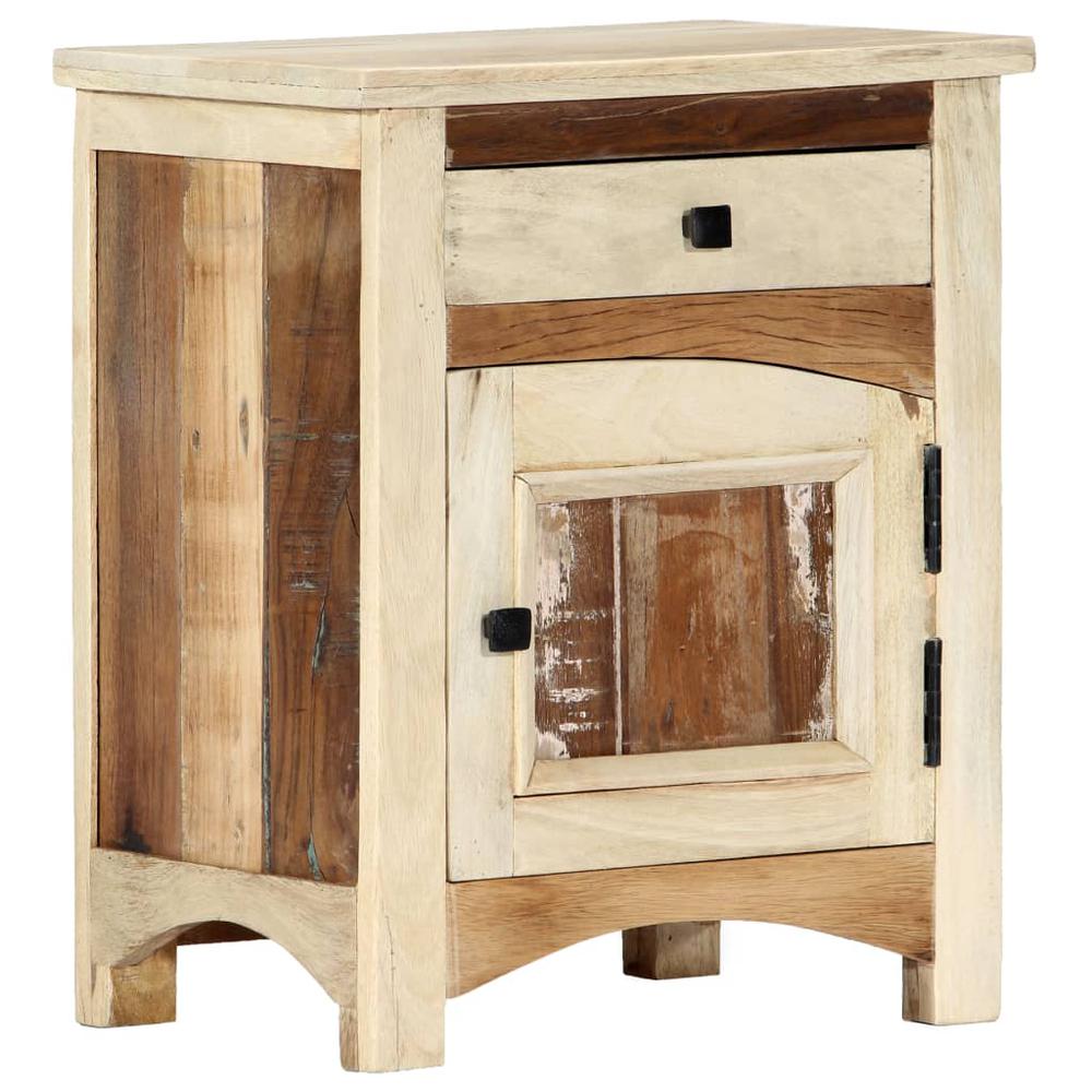 vidaXL Bedside Cabinet 15.8"x11.8"x19.7" Solid Reclaimed Wood, 282728. Picture 1