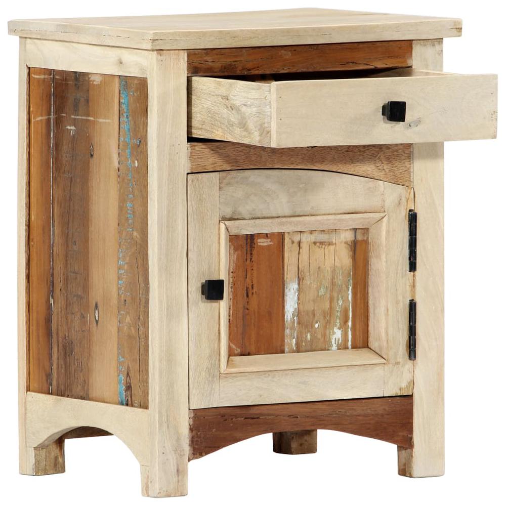vidaXL Bedside Cabinet 15.8"x11.8"x19.7" Solid Reclaimed Wood, 282728. Picture 3